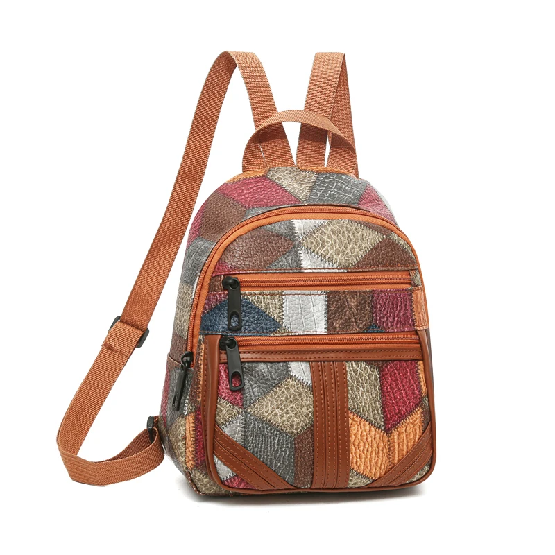 Style Women's Patchwork Backpa - Fashion Backpack Women 评论和价格