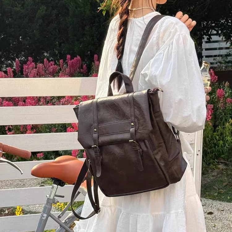 Women Casual Backpack PU Leath - Fashion Backpack Women 评论和价格