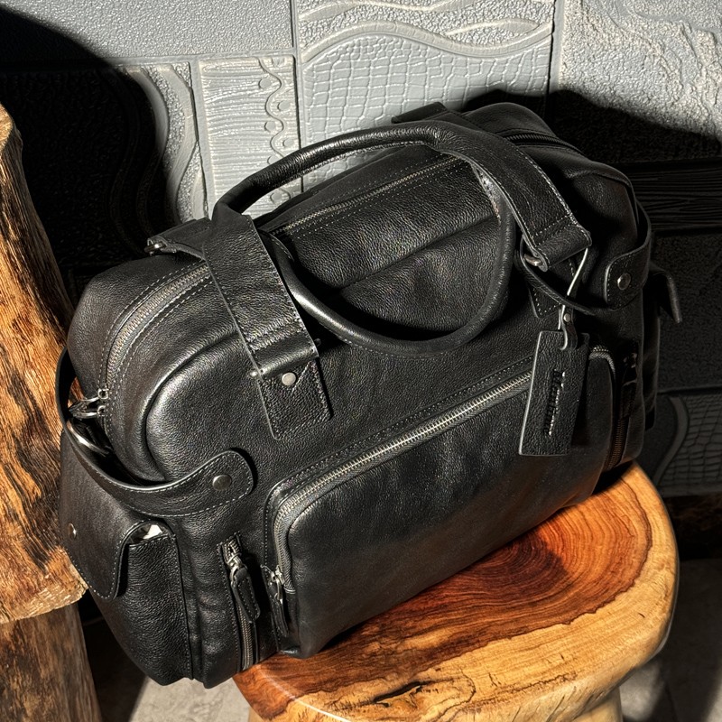 Vintage vegetable tanned leath - Canvas Backpack Casual 评论和价格