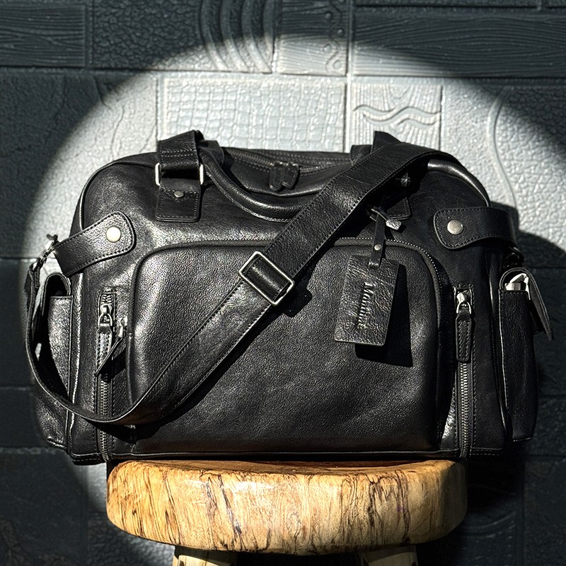 Vintage vegetable tanned leath - Canvas Backpack Casual 评论和价格